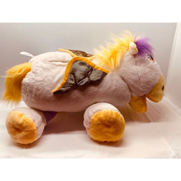 Stuffies Pegasus Horse with Wings Plush Stuffed Animal 6 Pockets 21" Toy - Picture 8 of 12